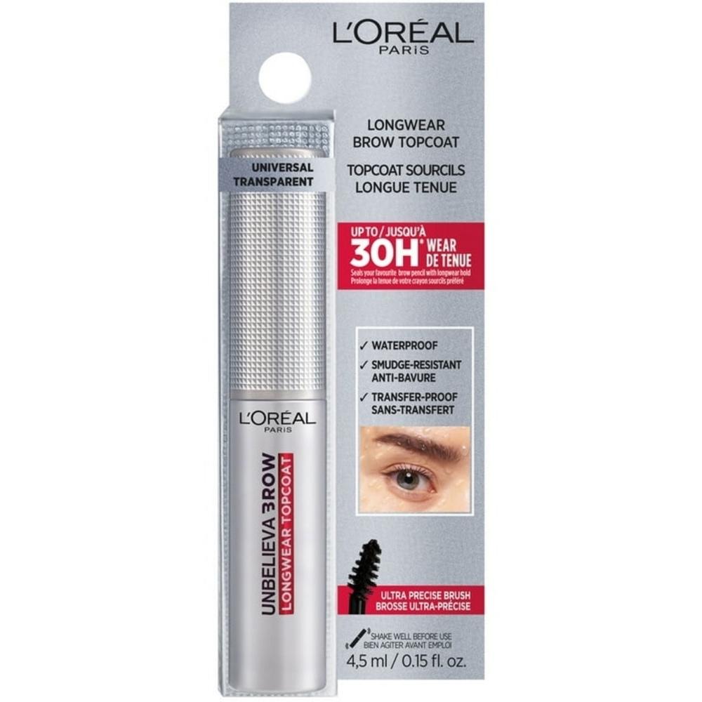 3 x L'Oreal Paris Unbelieva Brow Longwear Topcoat Universal Transparent